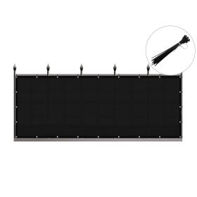 3ft*12ft black sunshade fence, an outdoor sun-proof and heat-insulating fence, a must-have for patios and terraces