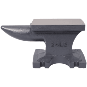 24LB   11KG Cast Iron Anvil,with Single Horn Round Horn And Stable Base,for Bending, Shaping,and Twisting,Gray (Option: Gray)