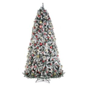 FCH 9ft 2094 Branch Automatic Tree Structure PVC Material Green Flocking 900 Lights Warm Color Four Colors 8 Modes With Remote Control Christmas (Option: Default title)