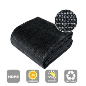Sunblock Shade Cloth With Grommets Black For Plant Cover Greenhouse Barn Kennel Pool Pergola (Option: 16x12ft)
