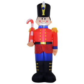 Inflatable Nutcracker Toy Soldier (Color: Red)