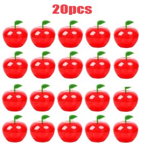 20 Pcs Mini Shaped Boxes Plastic Red Design Candy Jar Cute Toy Gift Filled Containers For Back To School Wedding Christmas Party Favor Decoration (Option: W13688185)