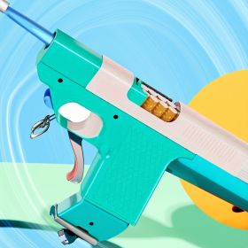 Outdoor creative lighters, portable windproof flashlight lighters, fun lighters, butane gas lighters, adjustable flame lighters, suitable for cam (Color: Green)