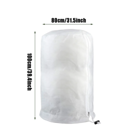 1PC Plant Covers Freeze ProtectionLarge Frost Cloths Blankets With Zipper Drawstring (Option: 120x180cm)