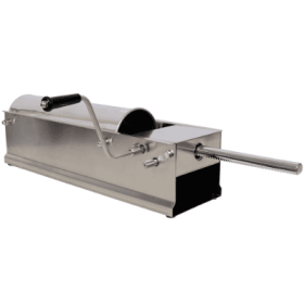7L  15LBS Horizontal Sausage Stuffer,Stainless Steel,Manual Sausage Maker,With 4PCS Filling Nozzles, For Home  Commercial Use (Color: Silver)