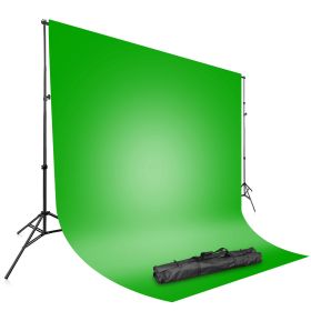 1Pc 6.5 X 10ft Photo Video Studio Backdrop Background Stand Adjustable Heavy Duty Photography Backdrop Support Stand Set With Carrying Bag Clamps (Color: Black)